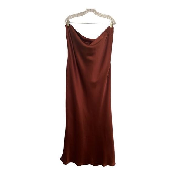 Sugarlips R.S.V.P Plus Open Back Satin Maxi Dress-Size 2X - Picture 2 of 10